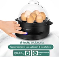 EMERIO tojásfőző 7 tojáshoz, többnyelvű hangjelzéssel 6
