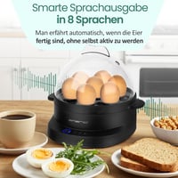 EMERIO tojásfőző 7 tojáshoz, többnyelvű hangjelzéssel 4