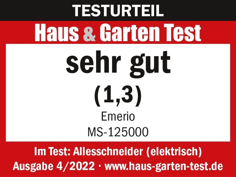 Emerio univerzális szeletelő rozsdamentes acél pengével, 0-17mm állítható, összecsukható, 100W