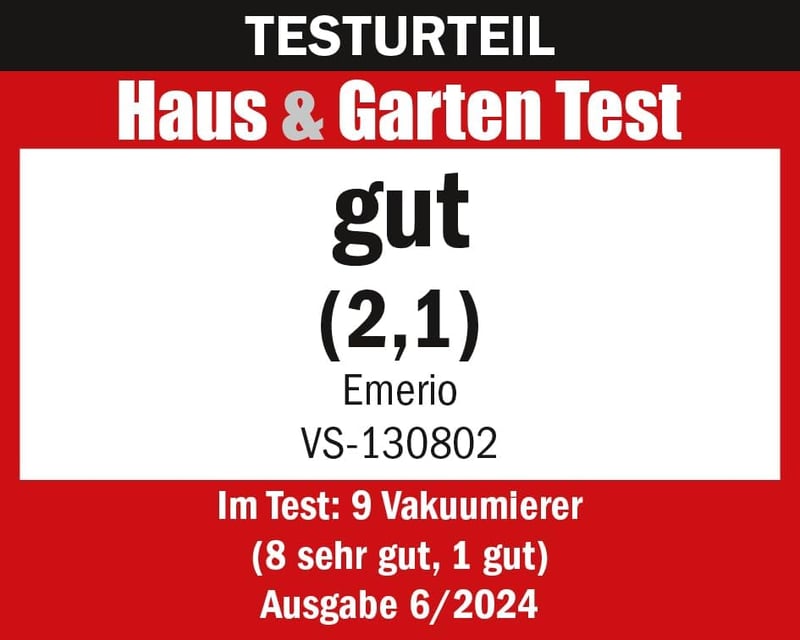 Emerio Vákuumozó Gép 120W Fóliatekercs és Táskák Készlettel