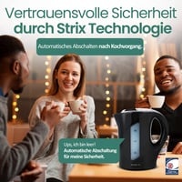 Emerio Vízforraló 1L 900W Víztartály Szintjelzővel Szárazfutás Védelem 6