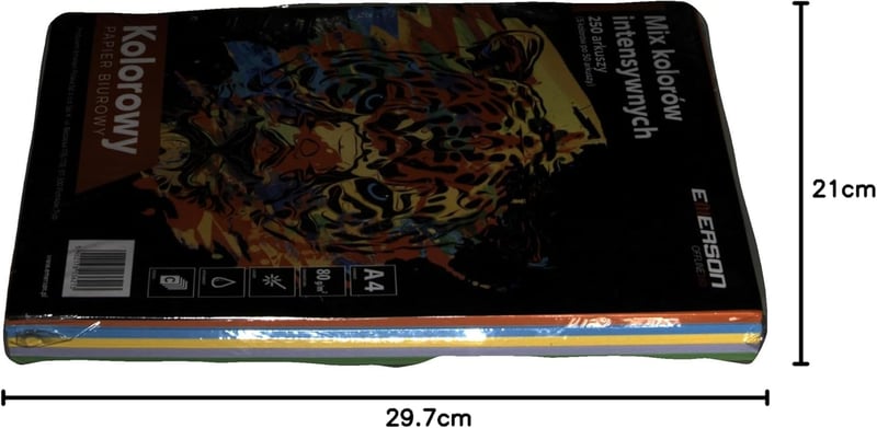 Emerson Intenzív Színes Nyomtatópapír A4 80g 250 Lap Lézer Tintasugaras Fénymásoló - 250 Blatt, Blend of intense colours