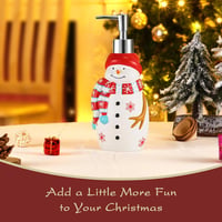 Emibele Karácsonyi Fürdőgél Adagoló Hóember Mintás 450ml Szappan Diszpenzeres Palack 4