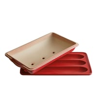 Keramická forma na bagety Emile Henry 390x240 mm Grand Cru na 3 bagety, forma na francúzske pečivo 6