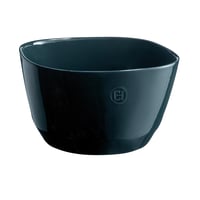 Bol de salată mare din ceramică Emile Henry, 5,5 L, culoare Belle-Ile albastru, fabricat în Franța, 26x26x15,9 cm 1