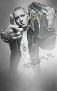 Poster Eminem 8 Mile Marshall Mathers Rap Hip Hop Decor de Perete Muzical Format A4 1