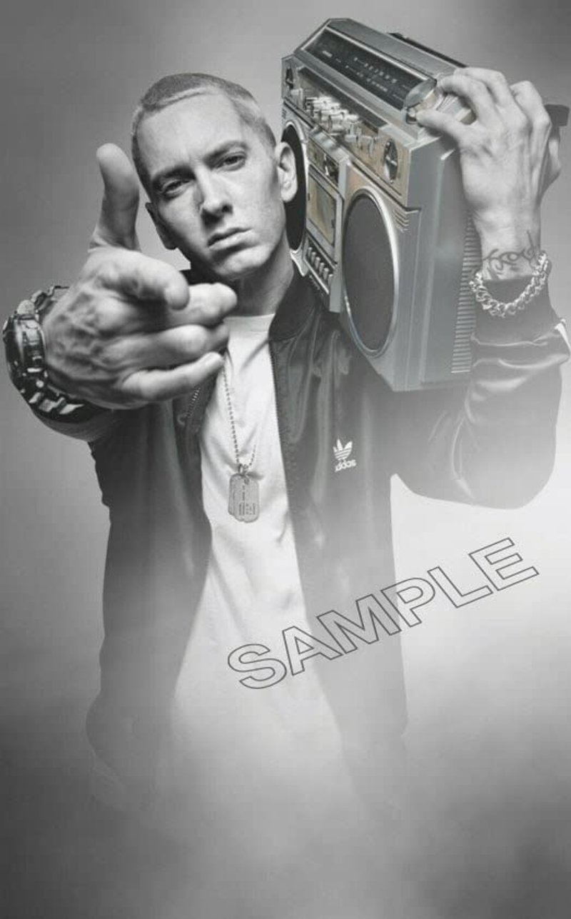 Poster Eminem 8 Mile Marshall Mathers Rap Hip Hop Decor de Perete Muzical Format A4