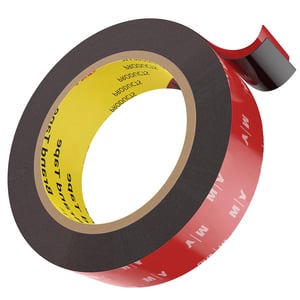 EMITEVER kétoldalas ragasztószalag, vízálló, fekete - 7 m x 15 mm