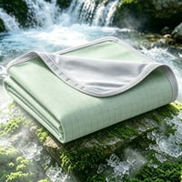EMME Arc-Chill 3.0 Chladiaca prikrývka 152x203 cm, 5x lepšia priedušnosť, Q-Max > 0,45, okamžité a trvalé chladenie, letná prikrývka proti nočnému poteniu, kockovaný vzor 1