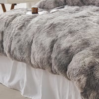 EMME Flanel Ágynemű Szett 220x240 cm Puha Paplan Takaró Párnahuzattal Szürke 4