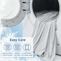 Chladiaca prikrývka EMME 5X Ventilation Arc-Chill 3.0 Grid, vzdušná letná prikrývka, Q-Max > 0,45, 152x203 cm, okamžité a trvalé chladenie, károvaná svetlosivá 8