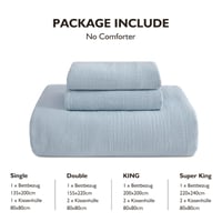 EMME Muslin posteljina 135x200 cm - 100% pamuk, Oeko-TEX certifikat 7