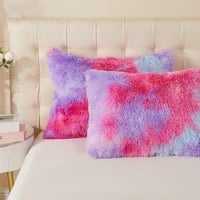 EMME Plush Flannelette Ágyneműhuzat Szett 220x240 cm Szivárvány Pink Lila 4