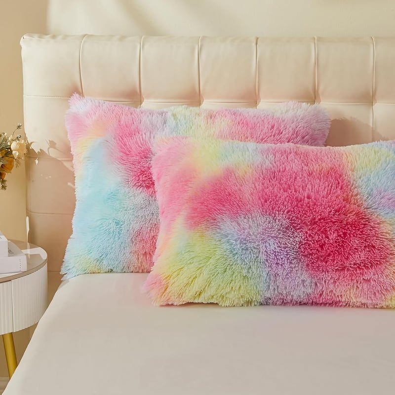 EMME Plüss Ágyneműhuzat Szett 220x240 cm Flanel Puha Paplanhuzat Párnahuzattal Rainbow