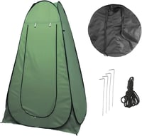 EMMEXX Összecsukható zuhanysátor Pop Up 1,2x1,2x1,2 m beltéri kültéri zöld hordtáskával 2