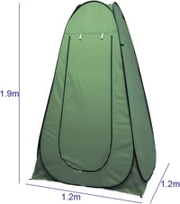 EMMEXX Összecsukható zuhanysátor Pop Up 1,2x1,2x1,2 m beltéri kültéri zöld hordtáskával 3