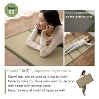 Set Saltea Futon Japoneză EMOOR Premium CLASSE 100x200 cm și Covoraș Tatami Pliabil (Saltea Igusa), Pat Tradițional de Podea, Bumbac 6