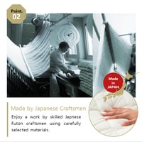 Set Saltea Futon Japoneză EMOOR Premium CLASSE 100x200 cm și Covoraș Tatami Pliabil (Saltea Igusa), Pat Tradițional de Podea, Bumbac 4