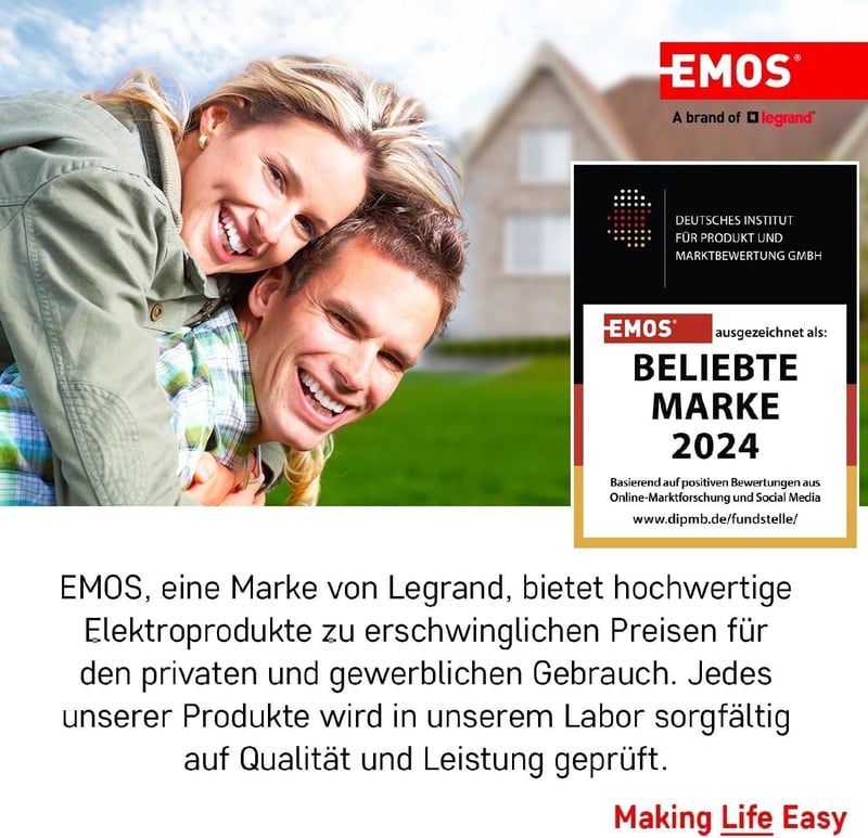 EMOS 2-vezetékes ajtócsengő fehér, 85dB, falra szerelhető - Doorbell P57102