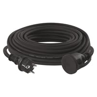 Predlžovací kábel EMOS E-008 P1820 Schuko, 20 m, gumený, vonkajší, IP44, H07RN-F 3x1,5 mm², čierny 1