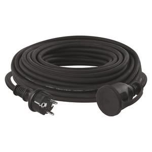 EMOS E-008 P1820 Schuko produžni kabel 20 m, gumeni, vanjski, IP44, H07RN-F 3x1,5 mm2, crni