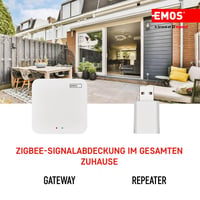 EMOS GoSmart Mini ZigBee zosilňovač signálu USB 3.0, kompatibilný so Smart Home Tuya a Smart Life, vyžaduje ZigBee bránu 7