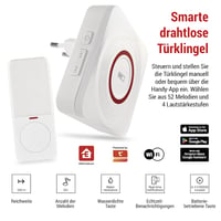 EMOS GoSmart WiFi okos ajtócsengő szett alkalmazással, 52 dallam, 110 dB 2