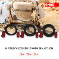 Prelungitor electric EMOS IP44 CEE 10 m - conector cu 5 pini - rezistent la apă, termorezistent - 400 V 16 A 3680 W - izolație din cauciuc - H05RR-F 2,5 mm2 - pentru utilizare la exterior și camping 4