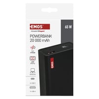 EMOS NTBF20 prijenosna baterija 65W PD, USB-C/USB-A - crna - 20 000 mAh 2