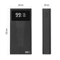 Powerbank EMOS 20000 mAh, 22,5 W rýchlonabíjanie, s displejom a funkciou Pass-Through, 3 výstupy, pre smartfóny a tablety, vrátane USB-C kábla 5