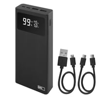 Powerbank EMOS 20000 mAh, 22,5 W rýchlonabíjanie, s displejom a funkciou Pass-Through, 3 výstupy, pre smartfóny a tablety, vrátane USB-C kábla 1