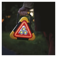 Triunghi reflectorizant LED reîncărcabil EMOS cu 5 moduri de iluminare, funcție powerbank, cablu de încărcare USB și afișaj LED - Galben/Negru/Roșu 3