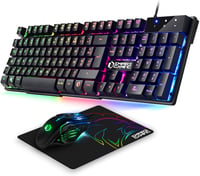 Empire Gaming 3 az 1-ben Gamer Szett RGB Billentyűzet Egér Mousepad PC PS4 PS5 - MK800 Filaire 1