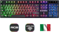 Empire Gaming Armor RF800 Vezeték Nélküli Gamer Billentyűzet és Egér Szett RGB Háttérvilágítással - 4800 DPI Ergonomikus Egér Egérpaddal PC  2