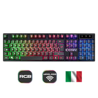 Empire Gaming Armor RF800 Bežična Gaming Tipkovnica i Miš Set s RGB Pozadinskim Osvjetljenjem - 4800 DPI Ergonomski Miš s Podlogom za Miša PC 2