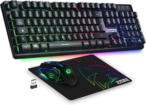 EMPIRE GAMING Armor RF800 Wireless Gamer Billentyűzet Egér Szett RGB 4800 DPI