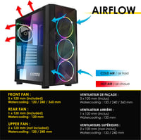 Empire Gaming Diamond ARGB LED gamer PC ház ATX torony, plexi oldallal 4