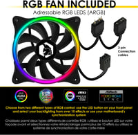 Empire Gaming Diamond ARGB LED gamer PC ház ATX torony, plexi oldallal 2