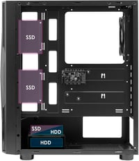 Empire Gaming Diamond ARGB LED gamer PC ház ATX torony, plexi oldallal 7