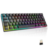 EMPIRE GAMING K246 Kompakt Vezeték Nélküli Gamer Billentyűzet TKL 65% WiFi Bluetooth Type-C MX Red Mechanikus Kapcsolókkal RGB Háttérvilágít 1