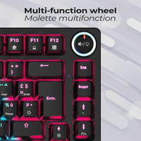 EMPIRE GAMING K248 Mechanikus Gaming Billentyűzet MX Red RGB Fekete 3