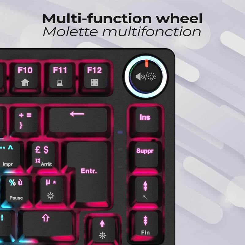 EMPIRE GAMING K248 Mechanikus Gaming Billentyűzet MX Red RGB Fekete
