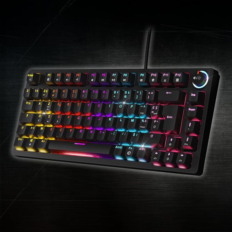 EMPIRE GAMING K248 Mechanikus Gaming Billentyűzet MX Red RGB Fekete