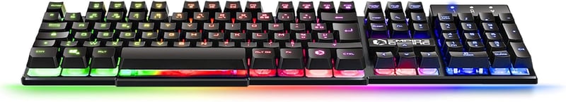 EMPIRE GAMING K300 Gamer Billentyűzet AZERTY RGB LED 105 Gomb