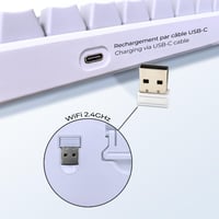 EMPIRE GAMING K508 Kompakt Vezeték Nélküli Gaming Billentyűzet - 2.4G/Type-C - PS4/PS5/PC/Mac - RGB Háttérvilágítás - 23 Anti-Ghosting Gomb  3
