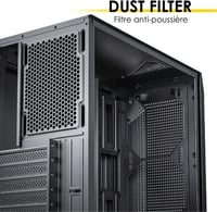 Empire Gaming Ruby Gamer PC Ház, ARGB ATX/MATX/ITX, Mesh Panel, Akril Oldallap, 4db 120mm RGB Ventilátor, MB Sync, Fekete 6