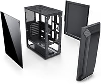 Empire Gaming Ruby Gamer PC Ház, ARGB ATX/MATX/ITX, Mesh Panel, Akril Oldallap, 4db 120mm RGB Ventilátor, MB Sync, Fekete 8