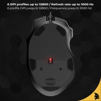 EMPIRE GAMING W905 Vezetékes Gamer Egér 12800 DPI RGB PS4 PS5 Xbox PC 7