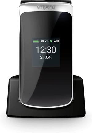 Emporia emporiaTOUCHsmart 2 sklopivi mobilni telefon s velikim tipkama - crni