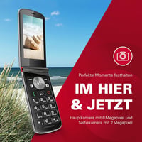 Emporia emporiaTOUCHsmart 2 fekete összecsukható mobiltelefon nagy gombokkal - Single 4
